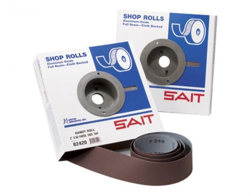 SAIT 81815 1&#034; X 50 Yds EA-F Industrial Shop Sanding Rolls 180 Grit