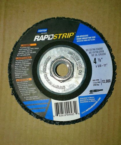 Norton 09585, 4-1/2&#034; x 5/8-11 depressed center wheels, box of 10, new! for sale