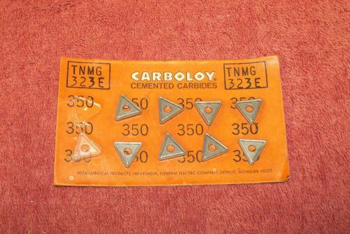 Carboloy    carbide inserts   tnmg 323e    grade  350     pack of 8 for sale
