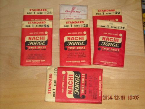 7-NACHI/GALAXY AIRCRAFT TYPE B NUMBERED DRILL PACKS JOBBER LENGHT LIST # 515