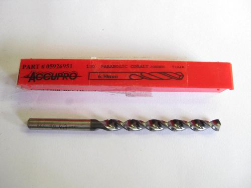 Accupro 6.3mm parabolic cobalt jobber tialn drill bit 130°  05926951 for sale