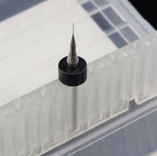 (1) 0.15mm (0.0059&#034;) PCB Print Circuit Board Drill Bits CNC Engraving Tungten