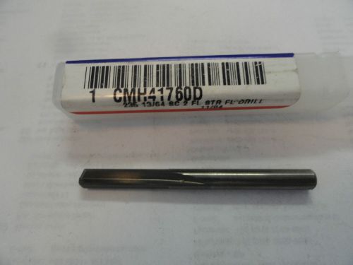 Hertel 13/64 Solid Carbide Straight Flute Drill Bit, 1 CMH41760D