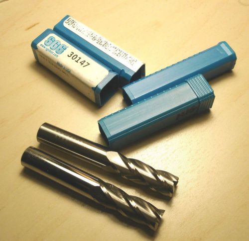 Sgs 3/8&#034; 4 flute single end carbide end mill  &#034;brand new&#034; 30147 qty 2 for sale