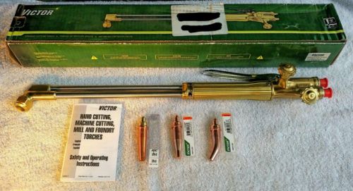 Victor vanguard oxygen acetylene / propylene  cutting torch with tips for sale