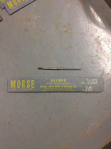 Morse 7/0 taper pin reamer spiral flute #1683 hss machinist tool box find for sale