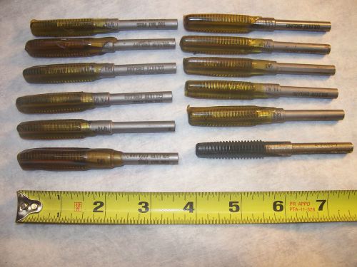 Taps, 7/16&#034; - 14 GH3, 3 flute, Lot of 12 Taps, Machinist Tools
