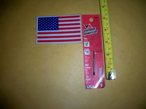 4-40  plug  right hand tap vermont american made in usa for sale