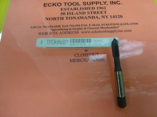 SPIRAL POINT TAP 5/16-18 CNC TYPE/STAINLESS 3 FLUTE BLACK OXIDE NEW VEGA $5.50