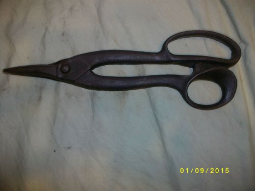 Vintage Metal Shears Unknown Maker 11&#034;  Lot 15-1-1