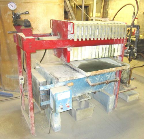 Duriron Hydraulic 4 Cubic Ft Filter Press Metals Recovery Clean Dirty Water