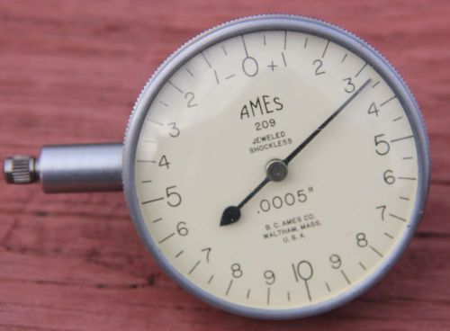 AMES 205 JEWELED .0005&#034; DIAL INDICATOR