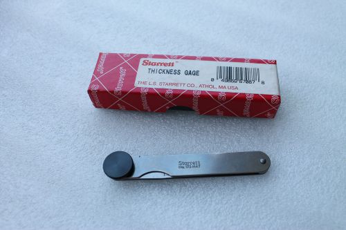 Starrett tools - 173mat - metric feeler gauge 13 piece set 0.03 - 0.5mm - nos for sale