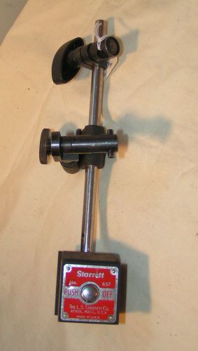 Starrett #657 magnetic base with heavy duty snugnut attachment sku 172 for sale