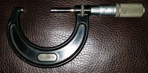 Vintage Starrett Model 436 Micrometer 1&#034; to 2&#034; 1&#034;-2&#034; 1-2