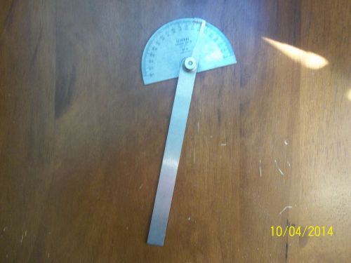 Vtg. Protractor No.18 General Hardware Mfg Co. New York USA Stainless Steel Tool