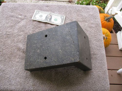 Granite angle block knee as is repaired  machinist  toolmaker tool  tools for sale