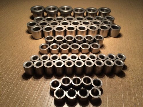 Press fit drill bushings (71) assorted sizes brand new!!!! for sale