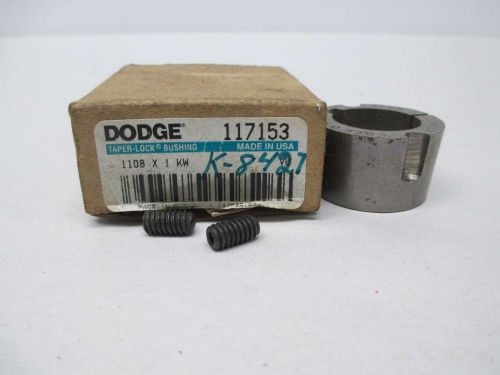New dodge 117153 1108x1kw taper-lock 1in bore bushing d354046 for sale