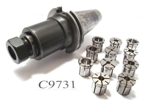 Cat50 kennametal compression tension tapper cv50tcf500  &amp; 11 tap collets  c9731 for sale