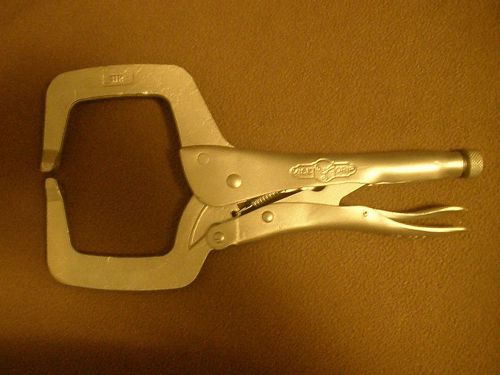 Petersen mfg. 11&#034; vise grip adjustable locking c-clamp sheet metal tool, 11r for sale