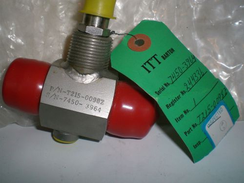 ITT BARTON FLOWMETER MODEL 7450-3964 P/N T215-0098Z NEW