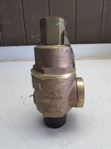 Kunkle 20-g01-mg relief valve bronze 1-1/2&#034; npt set-90psi cap-92gpm new surplus! for sale