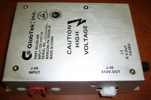 GlobTek High Voltage Power Supply GS-400 355026-JC From Excel VideoJet 270G