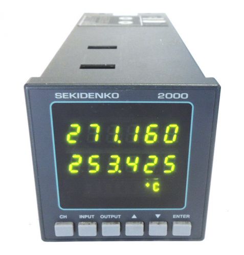 Advanced Energy Sekidenko 2000 Optical Fiber Thermometer 2-Ch 950-2014/ Warranty