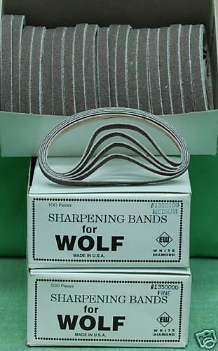 100 wolf cutting machine sharpening band belt #c 80grit for sale