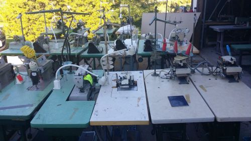 LOT of 10 Juki DDL-5550-6 Mechanical Sewing Machines and 2 Union Specials