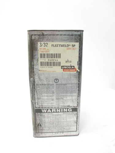 New lincoln electric 010211 fleetweld 5p 3/32in welding electrodes 50lbs d470617 for sale