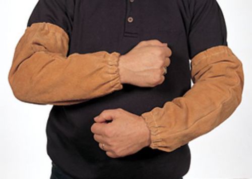 New Unisex Weldas Golden Leather 18inch Welding Sleeves with elastic ends