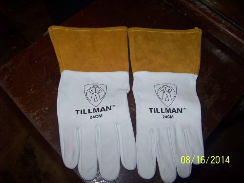 Tillman 24cm top grain kidskin 4&#034; cuff tig welding gloves  size medium for sale