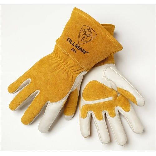 Tillman 50 Top Grain Split Cowhide Fleece Lined MIG Welding Gloves, X-Large