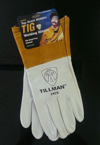 Tillman 24cs tig welding gloves small top grain kidskin 24 cs kevlar stitching for sale