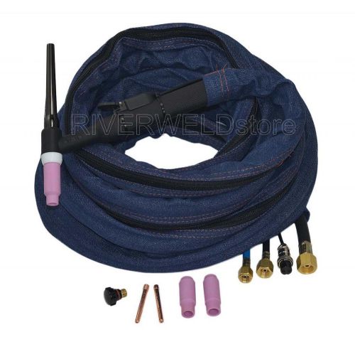 Wp-18-25 25-foot 7.6-meter  water cooled 350amp tig welding torch complete for sale