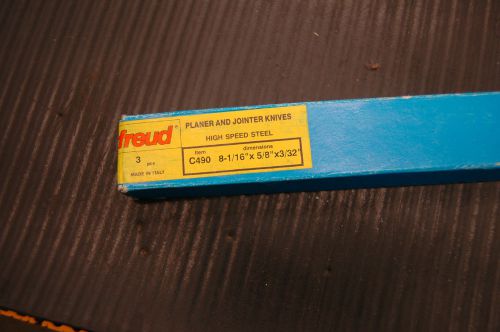 Freud Planer And Jointer Knives C490  8 1/16&#034; x 5/8&#034; x 3/32&#034;   3 pcs