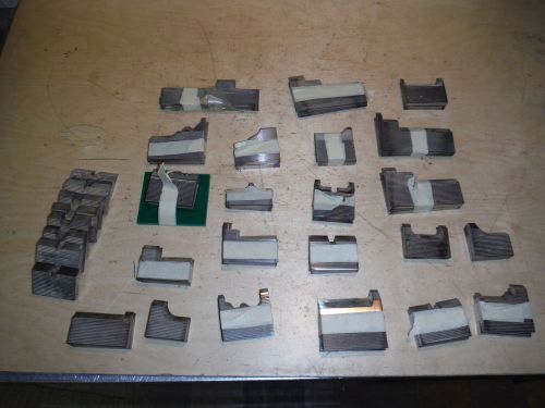 PILE OF CORRUGATED KNIFE SETS MOLDING PROFILES WEINIG OTHER 5/16 THICK LOT 1
