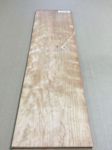 Wood Veneer Ropey Cherry 10x35 22pcs total Raw Veneer  &#034;EXOTIC&#034;  CH11 12-15