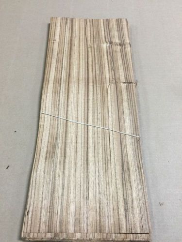 Wood veneer zebrawood 9x24 20pcs total raw veneer  &#034;exotic&#034;  ze2 12-19 for sale
