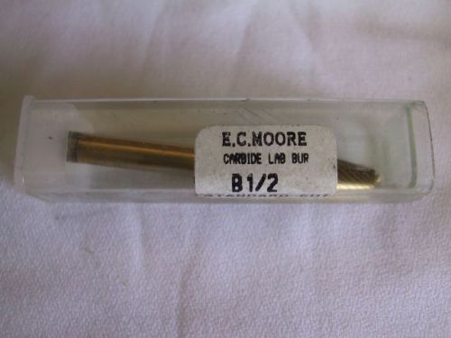 EC Moore Ti-Ni B-1/2 Lathe Carbide Bur 1/4&#034; shank
