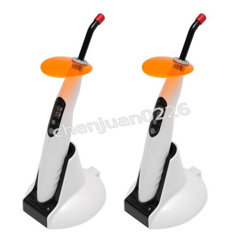 ?US stocked?2 PC Dental Wireless Cordless LED Curing Light LED-B style New