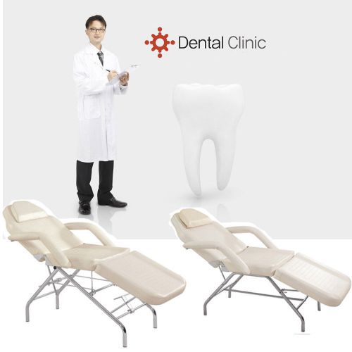 Dental Foldable and Portable Chair Medical Mobile Equipment White NEW