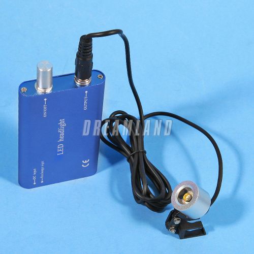New portable led head light headlight for surgical binocular optical loupes blue for sale