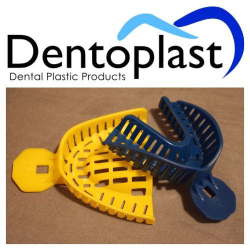 PERFORATED Plastic Dental Impression Trays LARGE UPPER &amp; LOWER 96pcs