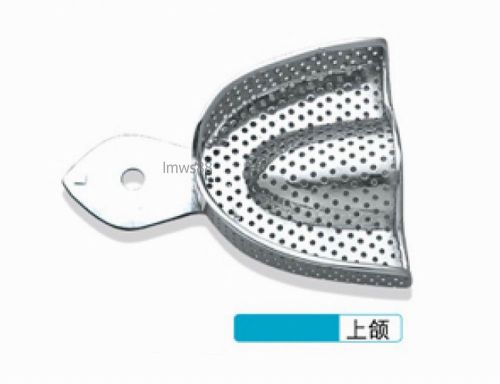 10pcs hot kangqiao dental stainless steel impression tray 2# upper perforated for sale
