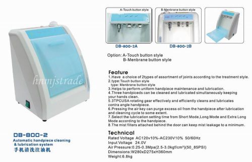COXO Dental Automatic Handpiece Cleaning&amp;Lubrication system Menbrane ButtonStyle