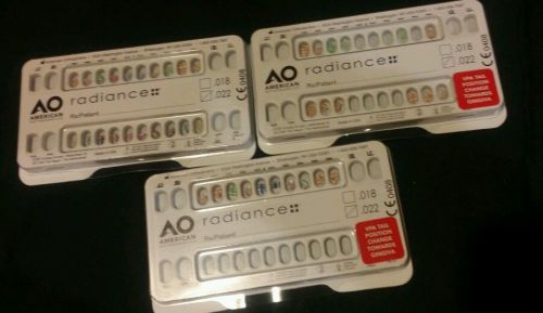 American orthodontic radiance clear nickel free orthodontic bracket  (42 piece) for sale
