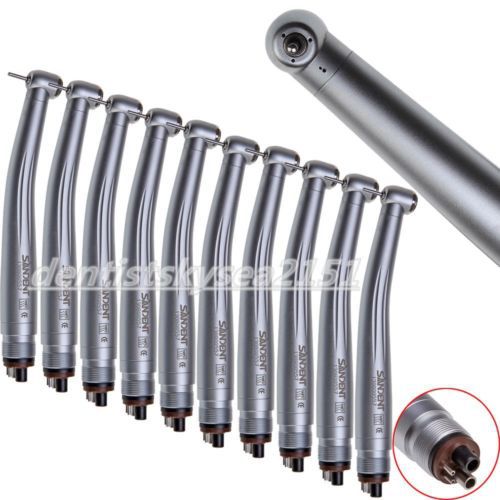 Dental clean head handpieces lot of 10 high speed turbines nsk style push button for sale